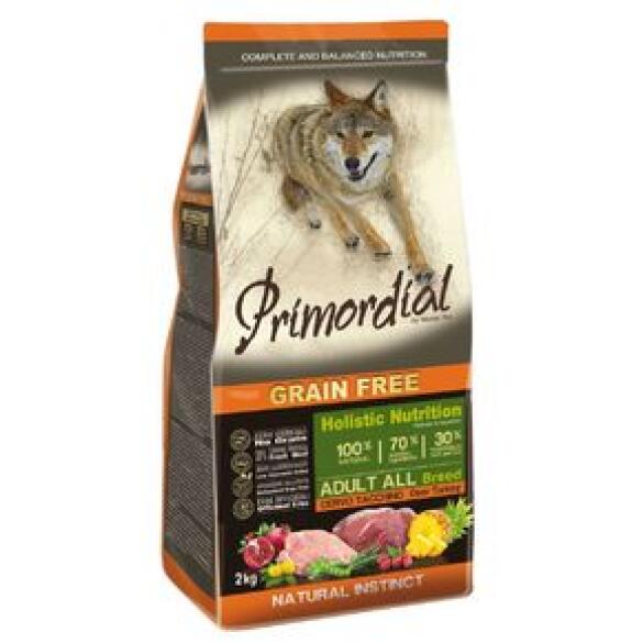 12кг Корм Primordial Holistic Grain-Free Dog Adult Buffalo & Mackerel для взрослых собак всех пород с Буйволом и скумбрией