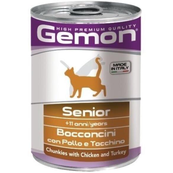 100гр Gemon Cat PATE Senior Turkey с индейкой для пожилых кошек