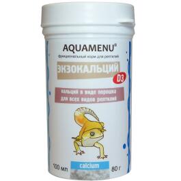 100мл Корм AQUAMENU "Экзокальций" в виде порошка для всех видов рептилий