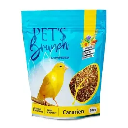 500гр  Корм PET'S Brunch сухой для птиц "Рацион для канареек"