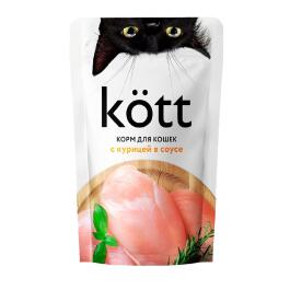 75гр Корм для кошек ТМ "Kott" 75гр  с Курицей в соусе