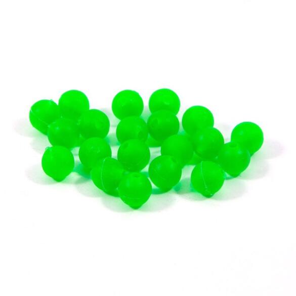 Бусина фидерная Namazu Soft Beads, PVC, d-8мм,круглая, зеленая(20шт)