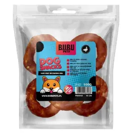 Лакомство в развес BUBU PETS Мясо утки на сыромятных кольцах 10см, 1кг
