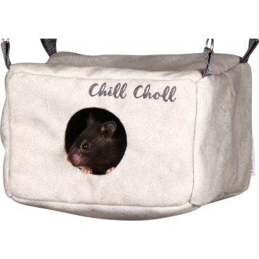 Домик CHILL CHOLL Chill Choll подвесной серый для хомяков и крыс, 12*17 см