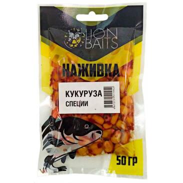 Насадка Lion Baits кукуруза натуральная Специи 50гр