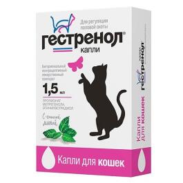 Гестренол Астрафарм капли для регуляции половой охоты у кошек, 1,5мл
