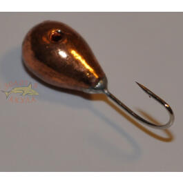 Мормышка вольфрамовая с отверстием ""Капля"" 6,0мм, медь, 2,65гр