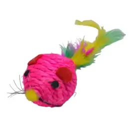 Игрушка для кошек Papa&Mama Pet "Мышка" сизаль, 4,5см