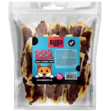 Лакомство в развес BUBU Pets для собак Уши кролика с уткой, 1кг