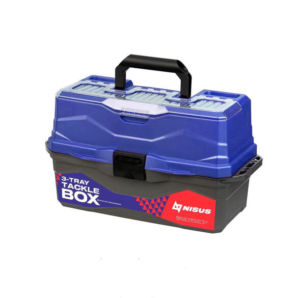 Ящик Tackle Box Nisus для снастей трехполочный, синий