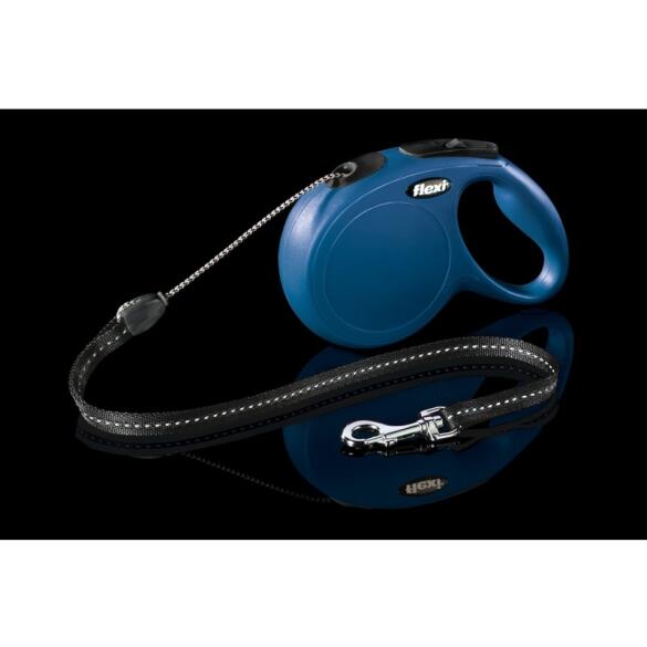 Рулетка FLEXI New Classic M 20кг 5м трос, синий