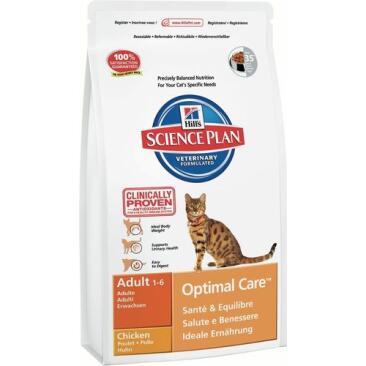 Корм в развес HILL'S Adult Optimal Care Chicken Курица для взрослых кошек, 1кг