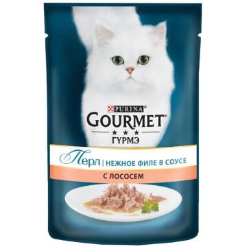 75гр Корм для кошек GOURMET Perle с Лососем