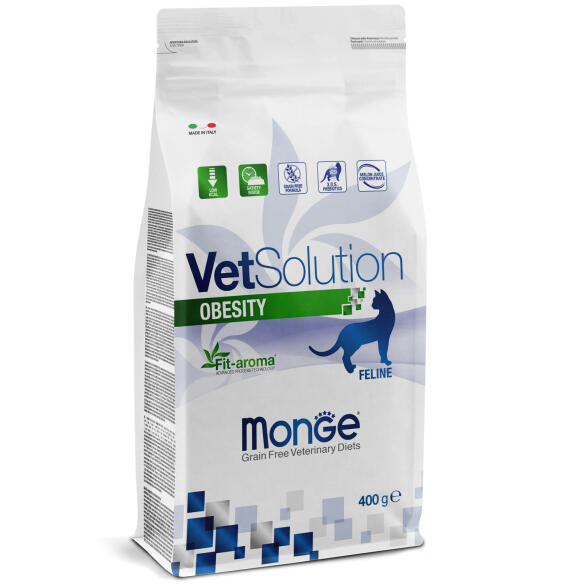 0,4кг Корм Monge VetSolution Cat Obesity Вет. диета для снижения избыточного веса кошек