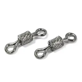 Вертлюг Namazu Pro ROLLING RIBBED SWIVEL, Carbon,9 test-6кг, латунь