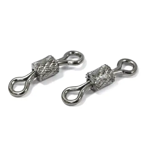 Вертлюг Namazu Pro ROLLING RIBBED SWIVEL, Carbon,9 test-6кг, латунь