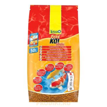Корм TETRA Pond KOI Sticks для карпов Кои и прудовых рыб, 50л