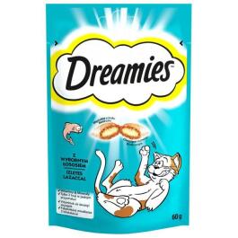 60гр Лакомство Dreamies для взрослых кошек с Лососем