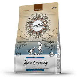 640гр Корм Craftia Natura Puppy Medium&Large для щенков средних и крупных пород из Лосося и сельди