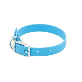 Ошейник "Каскад" для собак, 15мм, матовый, аквамарин