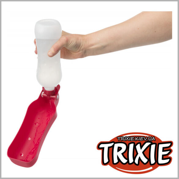 Поилка дорожная "TRIXIE" для животных, пластик,250 мл, различные расцветки