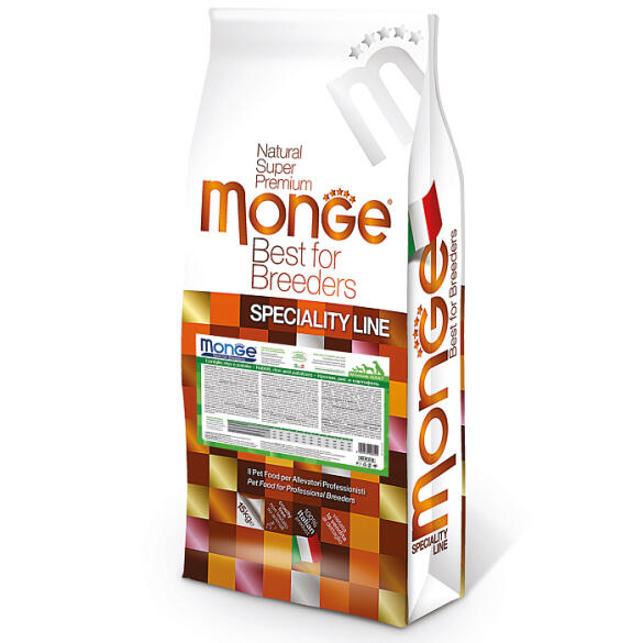 15кг Корм Monge Dog SP Monoprotein Adult Rabbit/Rice для взрослых собак всех пород с Кроликом и рисом