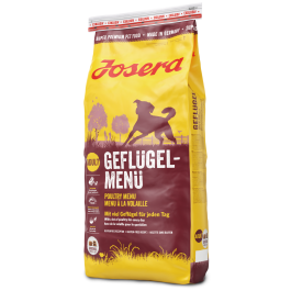 12,5кг Корм Josera Poultry Menu (Adult Medium/Maxi 25/13) для взрослых собак активных пород с Птицей