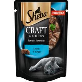 75гр Корм для кошек SHEBA Craft Collection Лосось в соусе
