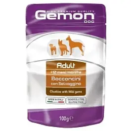 100гр Gemon Dog PUPPY&JUNIOR CHICKEN кусочки курицы для щенков