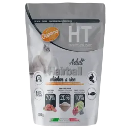 0,3кг Корм Cennamo HTC Adult HAIRBALL для взрослых кошек для вывода шерсти с Курицей и Рисом