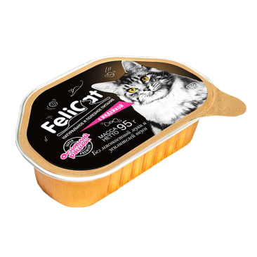 95гр Корм FeliCat консервированный для кошек с индейкой