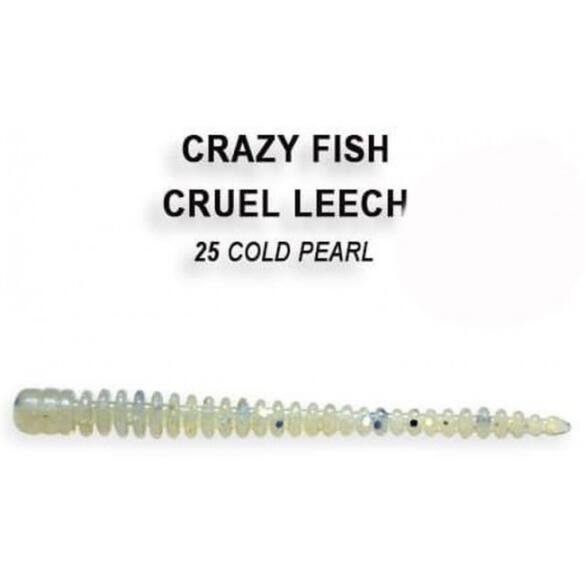 Резина Crazy Fish Cruel Leech 2'' №25, Кальмар, 8шт