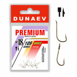 Крючок Dunaev Premium 109 #18 (упак. 10 шт)