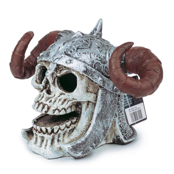 Декорация для аквариума Silver Berg Череп в шлеме 16*11*11,5cм, №725
