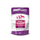 100гр Gemon Dog Adult Beef / Ham для собак кусочки говядины с ветчиной