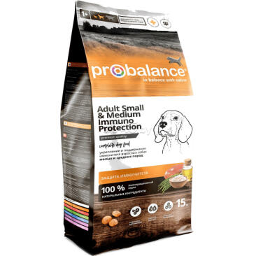 Корм в развес ProBalance Immuno Small&medium для собак мелких пород с курицей и рисом, 1кг