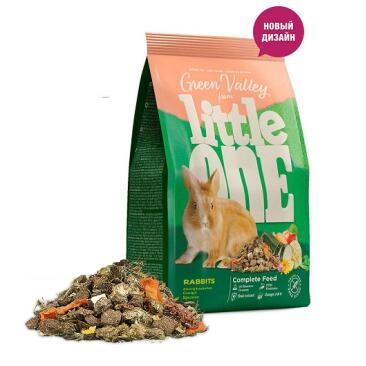 750гр Корм Little One Green Valley Rabbits из разнотравья для Кроликов