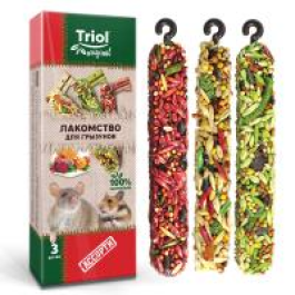 75гр Лакомство Triol Original для грызунов АССОРТИ, 3шт