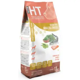 1,5кг Корм Cennamo HTD GF Adult SALMON/PEAS беззерновой корм для собак всех пород с Лососем и горохом