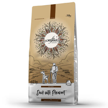 7кг Корм Craftia Natura Adult Medium&Large для взрослых собак средних и крупных пород из Утки с фазаном