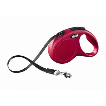 Рулетка FLEXI New Classic XS 12кг 3м шлея, красный