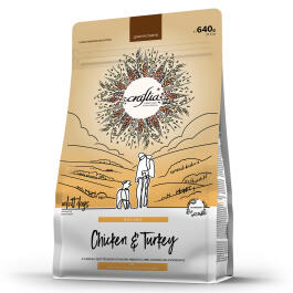 640гр Корм Craftia Natura Adult Medium&Large для взрослых собак средних и крупных пород из Курицы и индейки