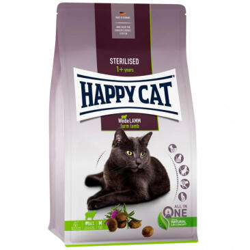 Корм в развес Happy Cat Sterilised Weide-Lamm для стерилизованных кошек пастбищный Ягненок, 1кг