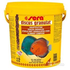 Корм в развес SERA Discus Granulat Корм для аквариумных рыб, 1кг
