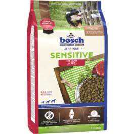 15кг Корм Bosch Sensitive Lamb&Rice для взрослых собак, склонных к аллергии с Ягненком и Рисом