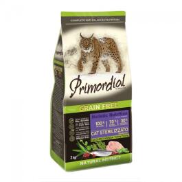 6кг Корм Primordial Holistic Grain-Free Cat Neutered Turkey & Herring для взрослых стерилизованных кошек с Индейкой и сельдью
