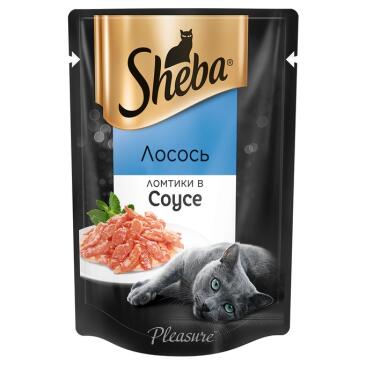 75гр Корм для кошек SHEBA Pleasure Лосось