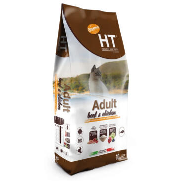 10кг Корм Cennamo HTC Adult BEEF/CHICKEN для взрослых кошек с Говядиной и Курицей