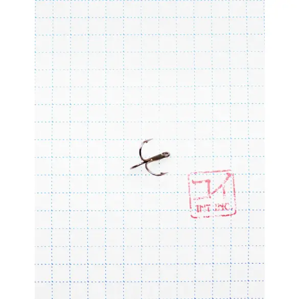 Крючок KOI "ROUND TREBLE", размер 10 (INT), цвет BN, тройник, 10шт