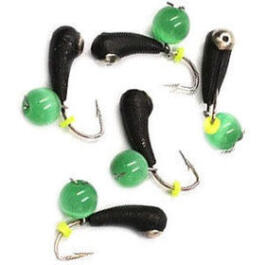 Мормышка вольфрамовая безнасадочная ЯМАН Уралка с отверстием с медной коронкой, кошачий глаз, 0,6гр